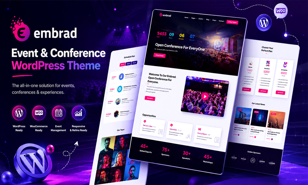 Embrad – Event & Conference WordPress Theme