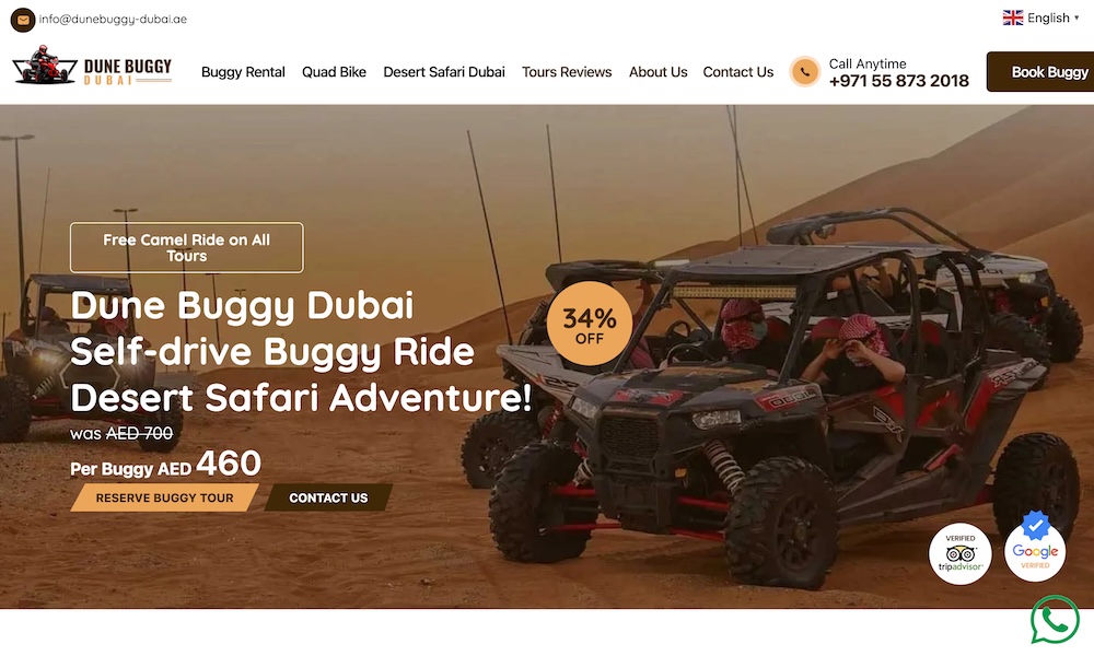 ESA Tours Dune Buggy Dubai