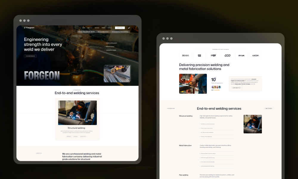 Forgeon Webflow Template