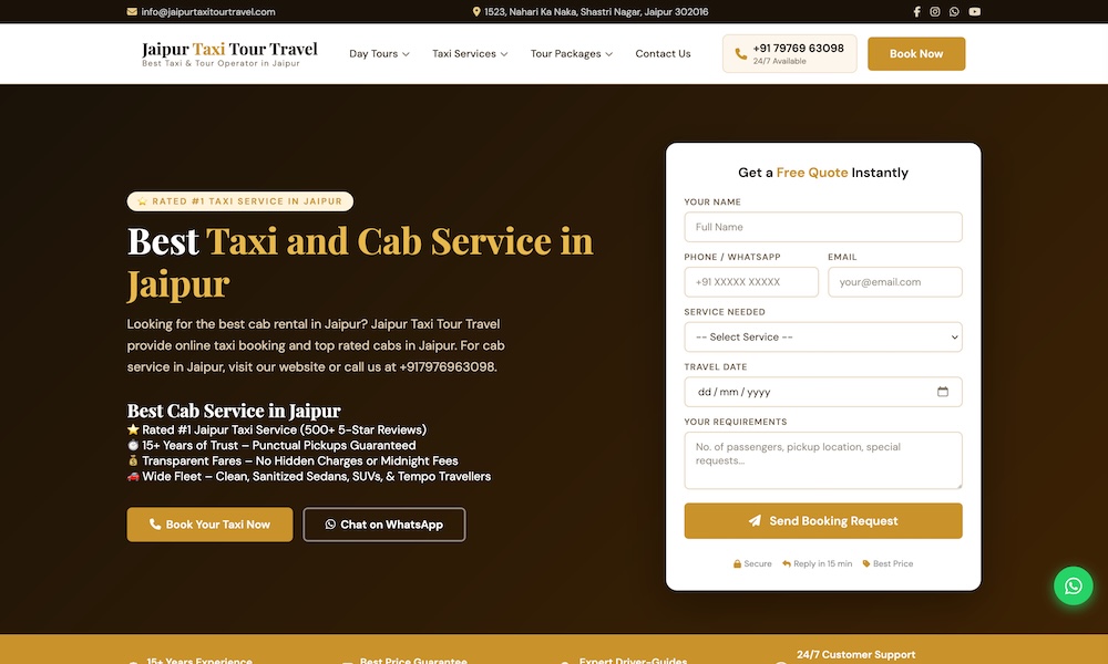 Jaipur Taxi Tour Travel