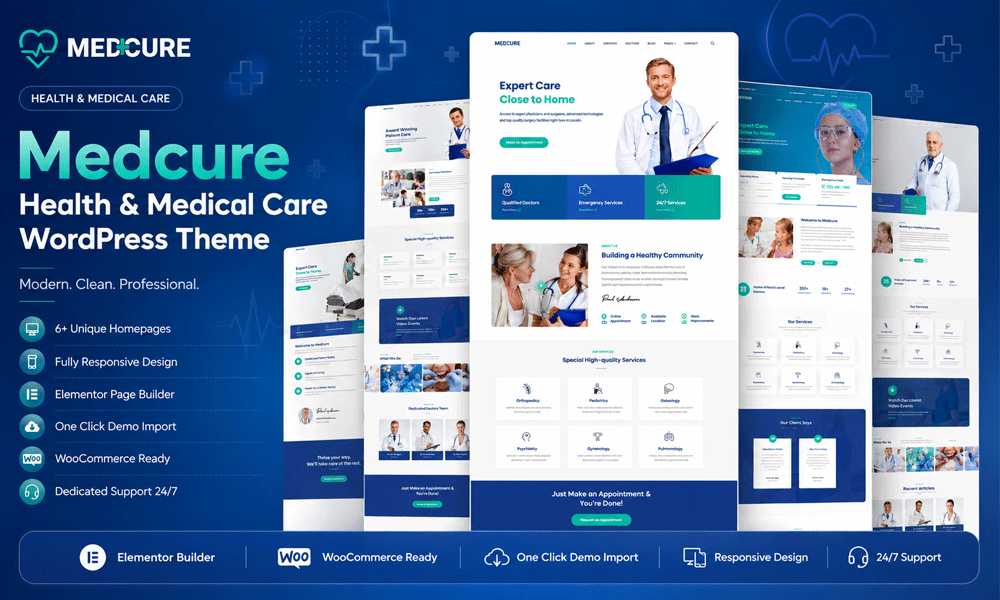 Medcure — Health and Medical Care WordPress Theme