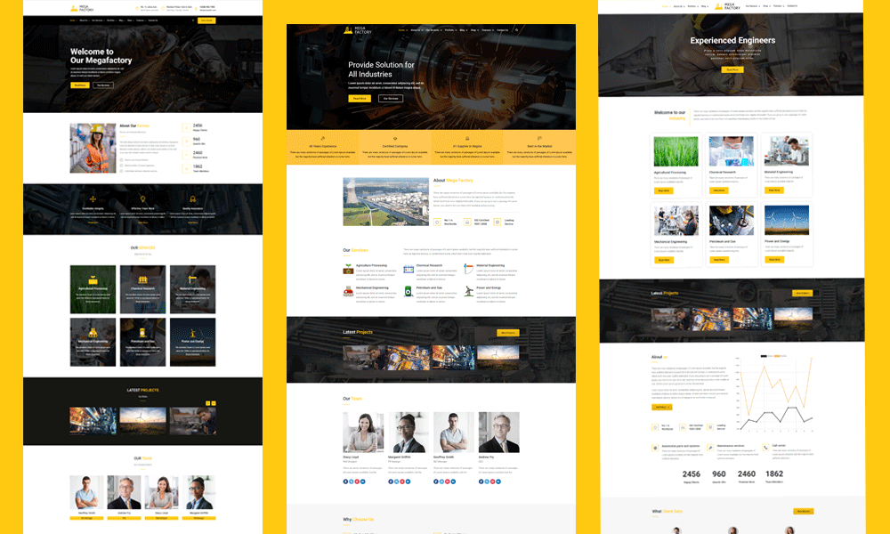 Mega Factory – Industrial WordPress Theme
