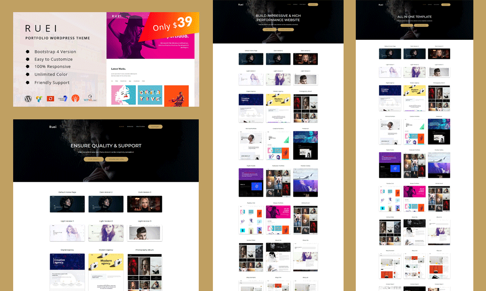 Ruei – Creative Portfolio WordPress Theme