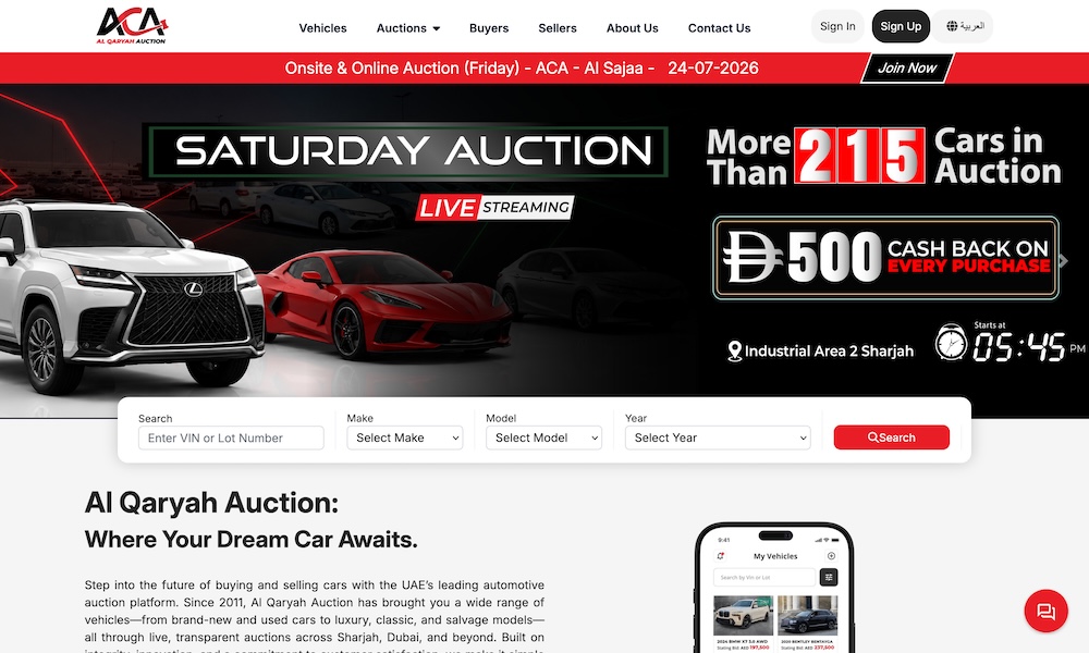 Al Qaryah Cars Auctions
