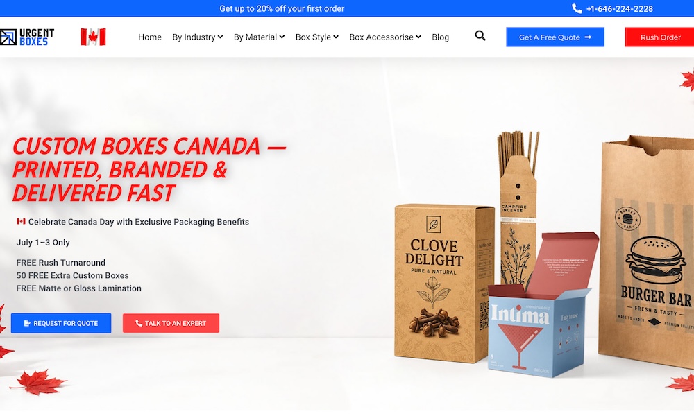 Custom Boxes Canada