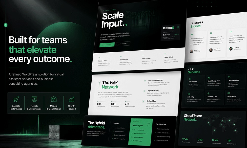 Flexspace – Virtual Assistant & Business Consulting WordPress Theme