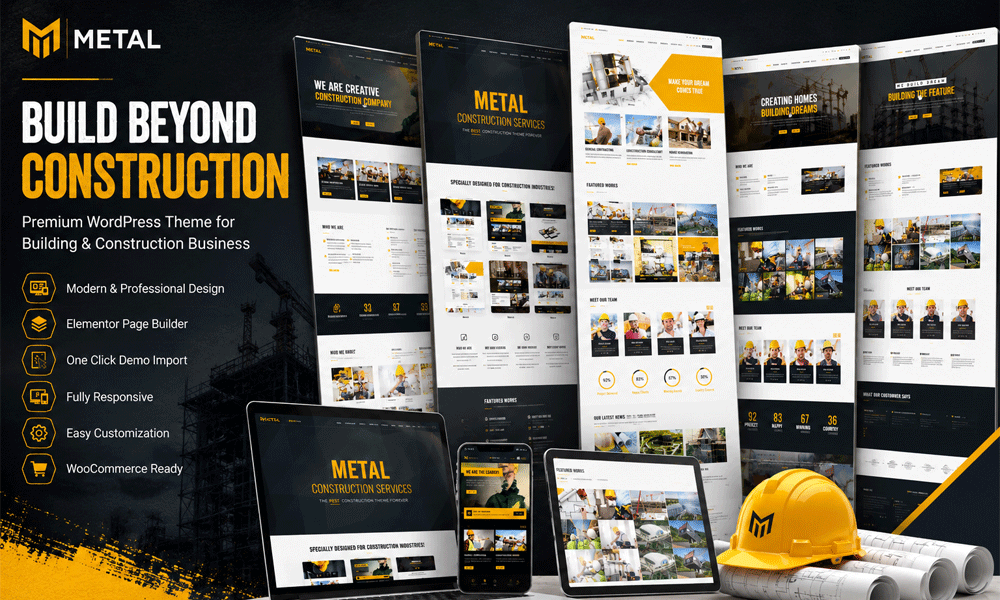 Metal – Building & Construction Business WordPress Theme