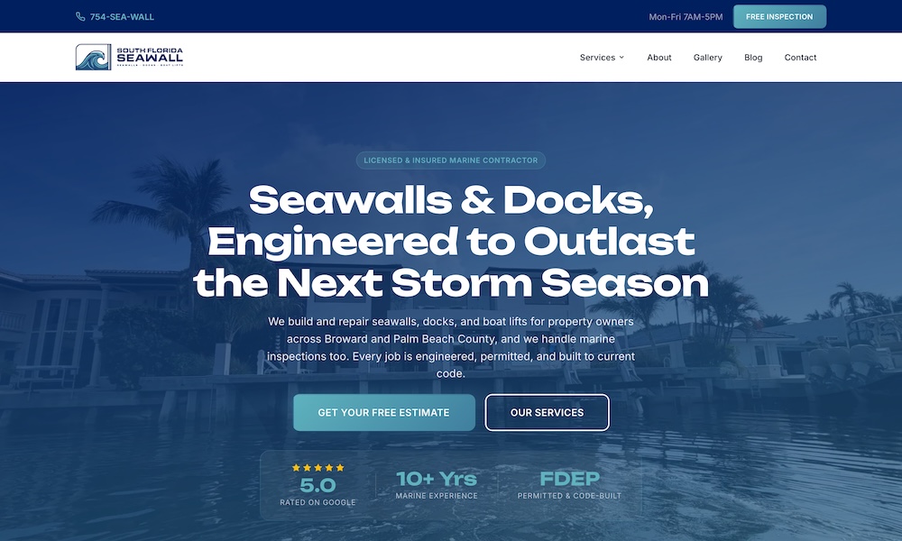 South Florida Seawall