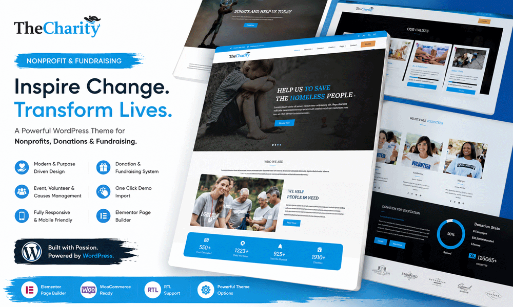 The Charity – Nonprofit & Fundraising WordPress Theme