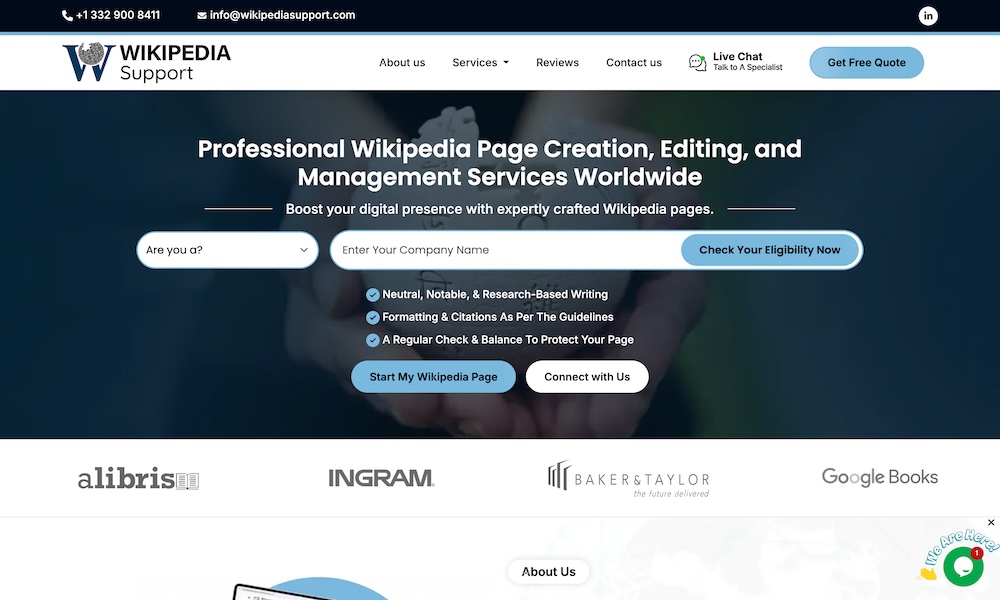 USA Wikipedia Support