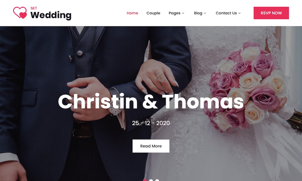 Wedding Lite - Free Wedding WordPress Theme