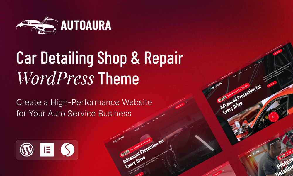 Autoaura - Car Detailingn & Repair WordPress Theme