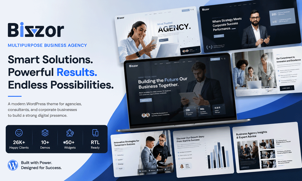 Bizzor – Multipurpose Business Agency WordPress Theme