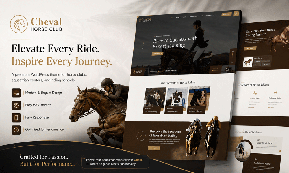 Cheval – Horse Club & Equestrian WordPress Theme