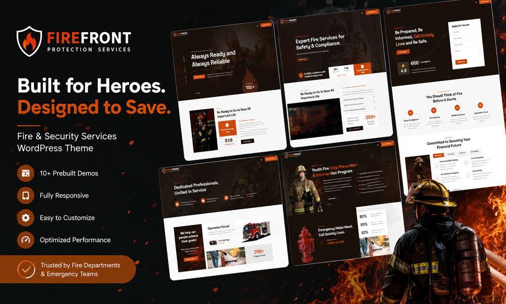 Firefront – Fire & Security Services WordPress Theme
