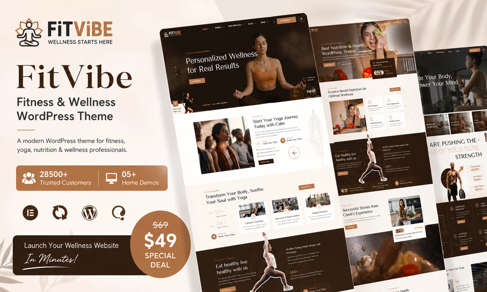 Fitvibe – Fitness & Wellness WordPress Theme
