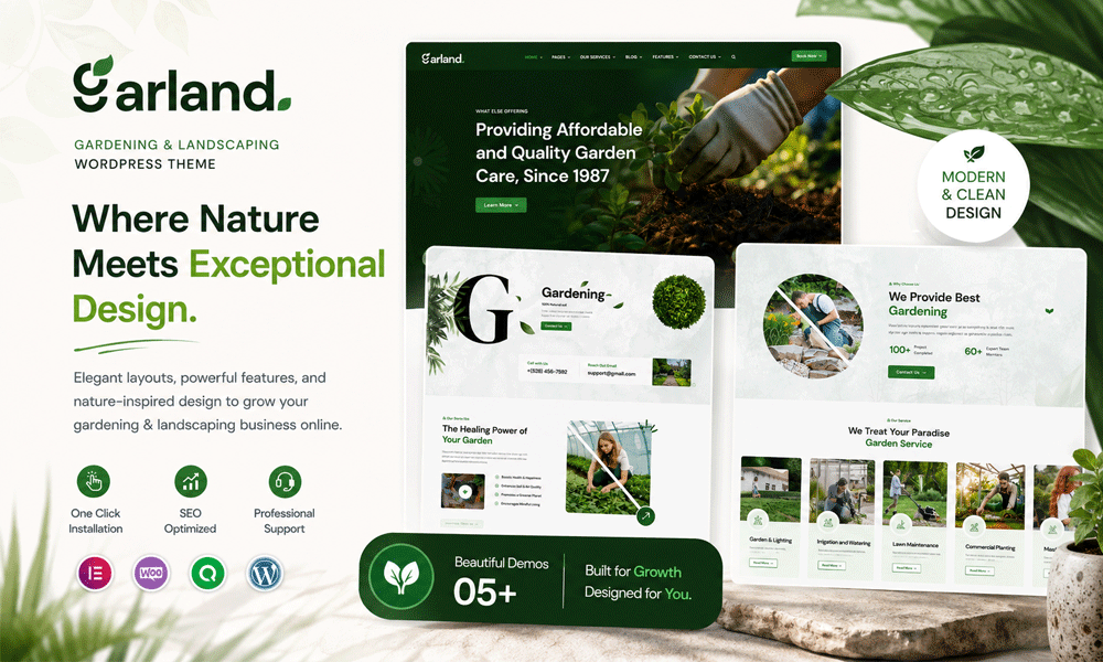 Garland – Gardening & Landscaping WordPress Theme