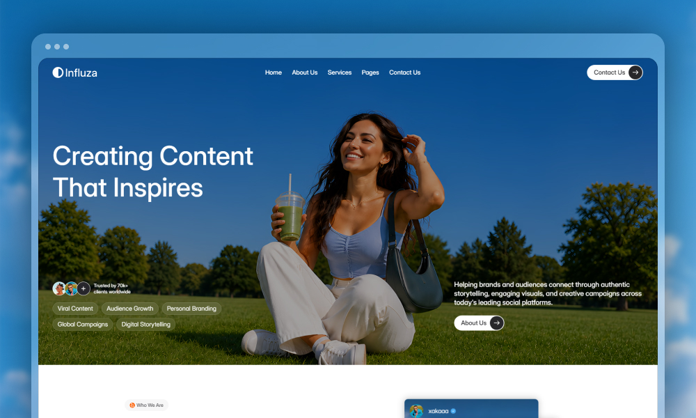 Influza Framer Template