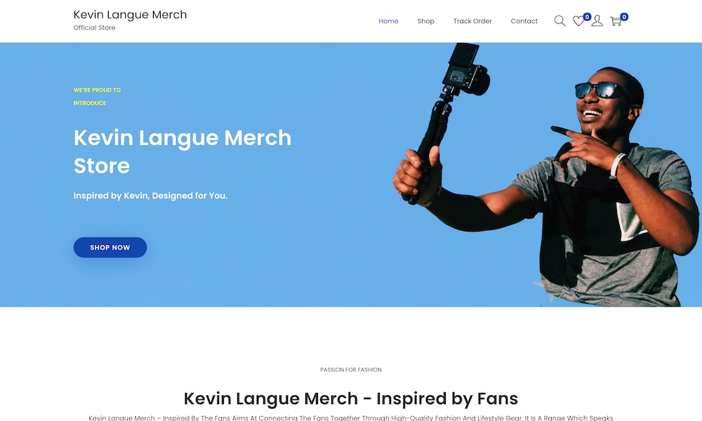 Kevin Langue Merch