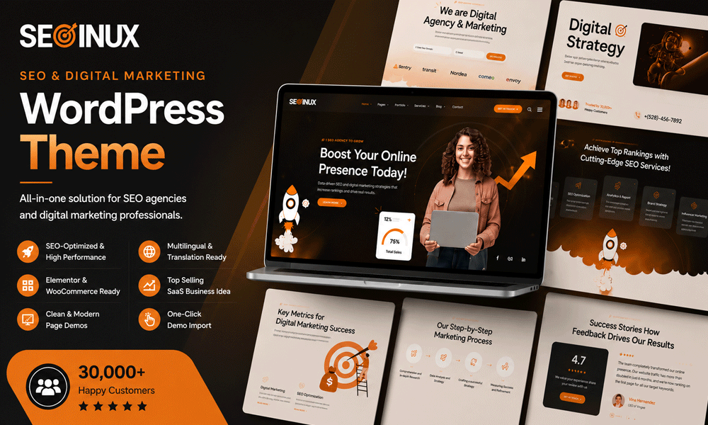 SEOINUX – SEO & Digital Marketing Agency WordPress Theme