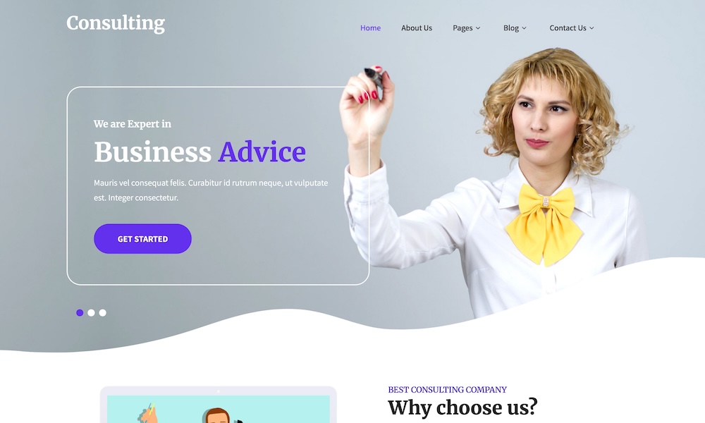 SKT Consulting - Free Financial WordPress Theme
