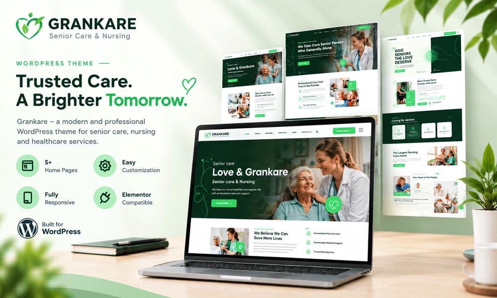 Grankare - Senior Care WordPress Theme