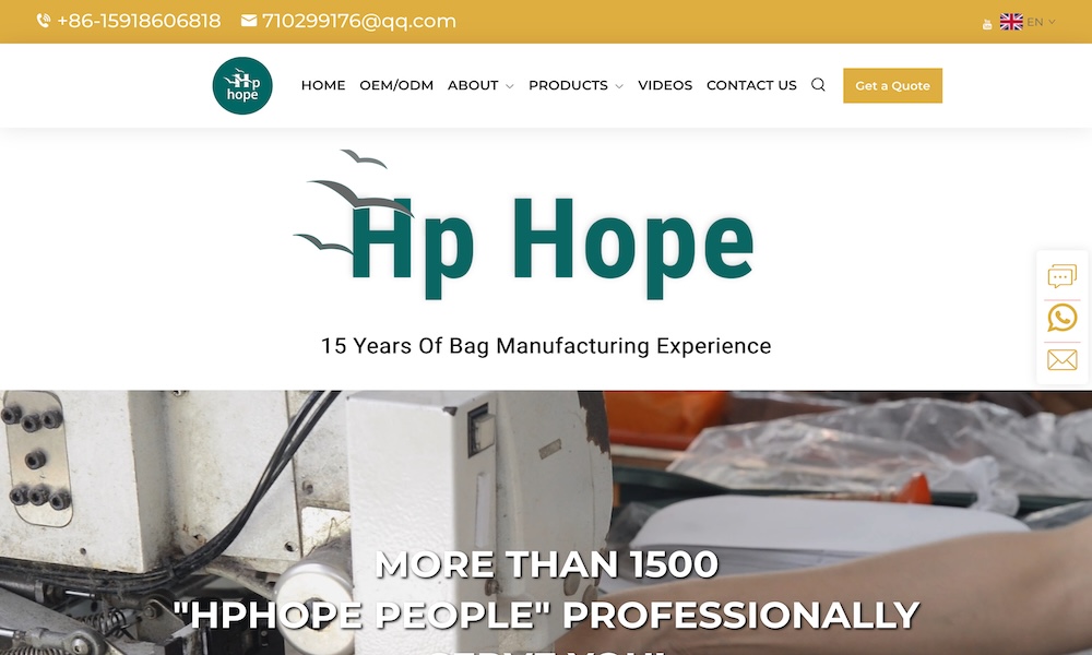 HP Hope Bag Manufacturer
