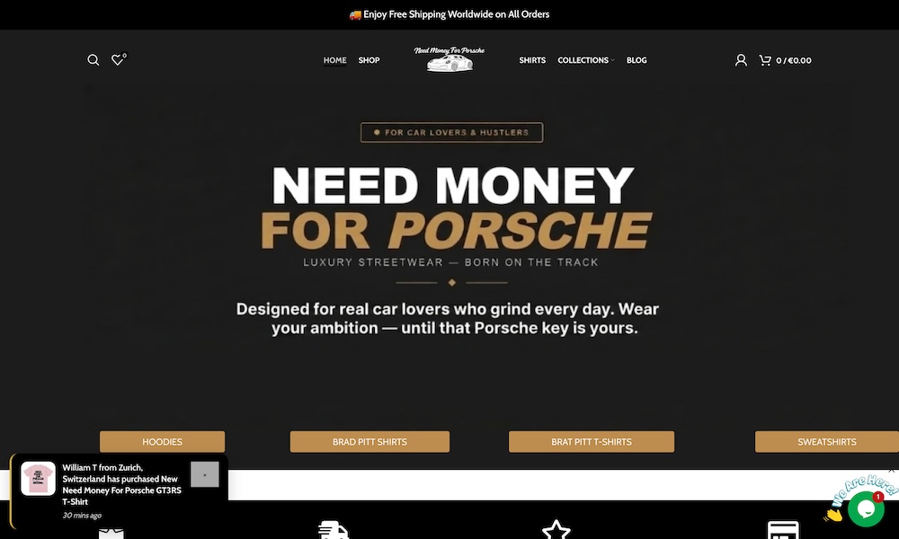 I Need Money for Porsche