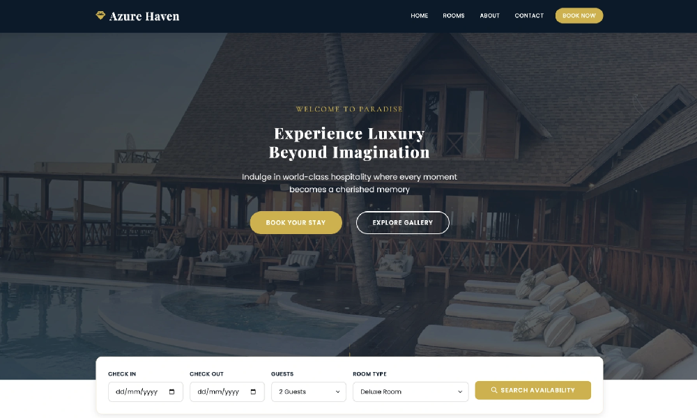Luxury Hotel and Resort Booking HTML Template
