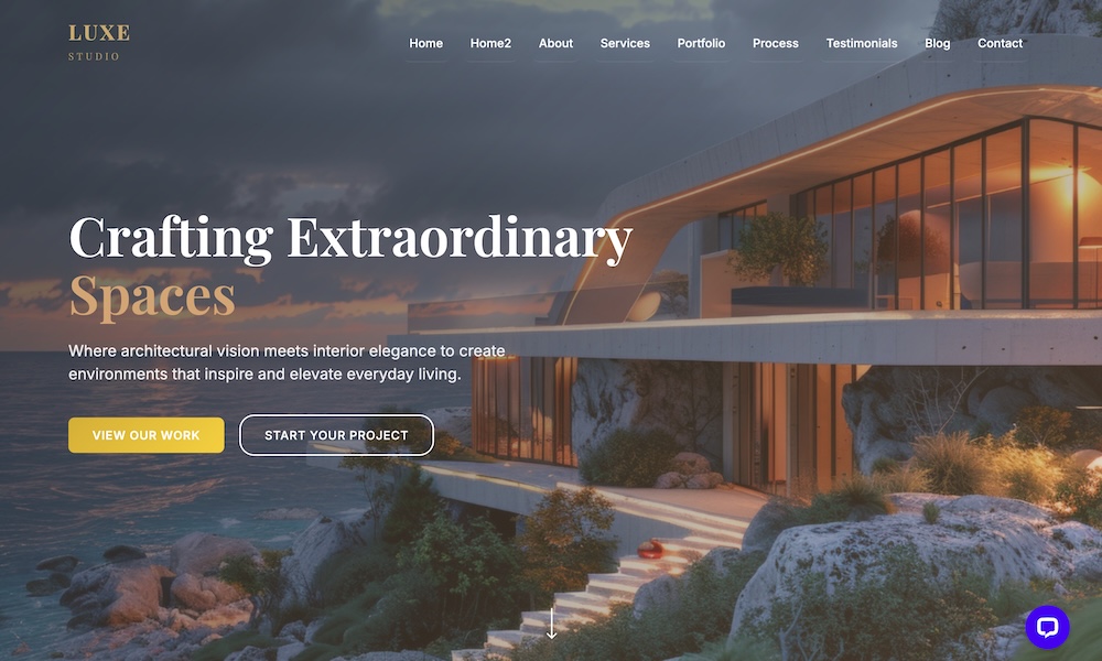Modern Architecture & Interior Design Bootstrap Template With AI Chatbot plugin-Admin Dashboard