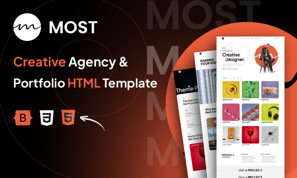 Most- Creative Agency & Portfolio HTML Template