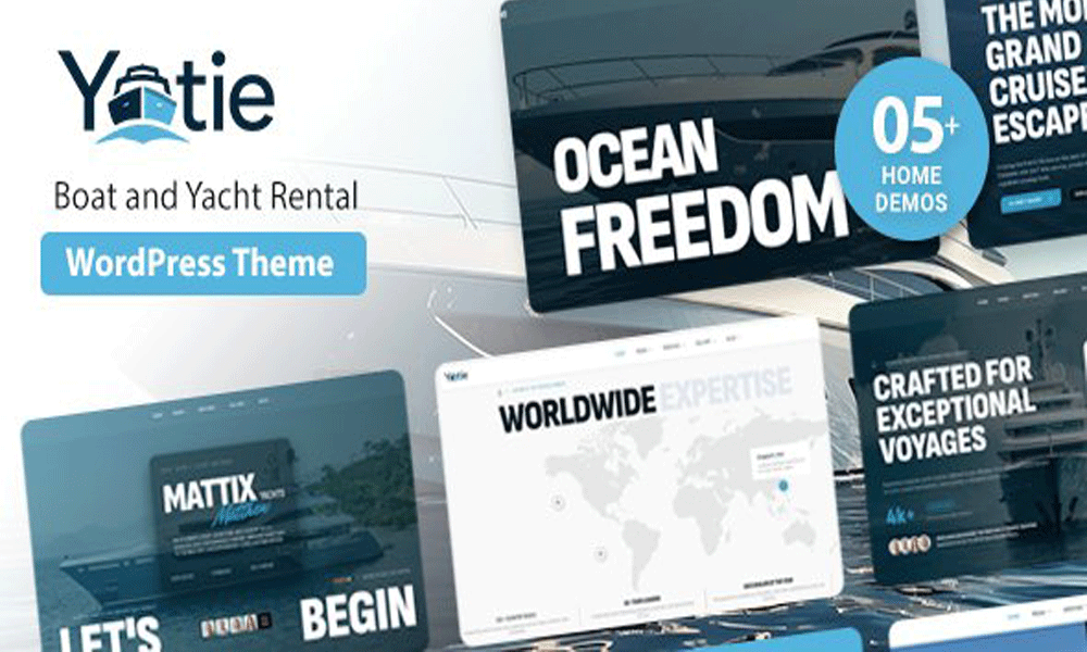Yatie — Yacht Charter & Boat Rental WordPress Theme