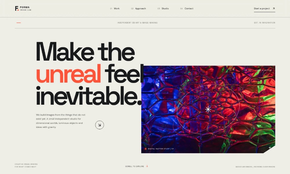 3D Artist Website Template