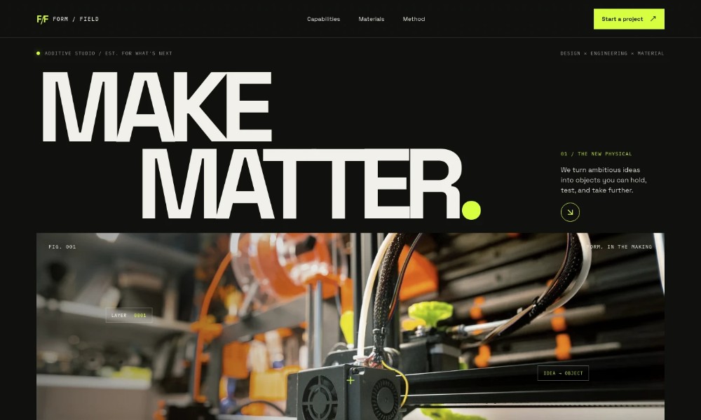 3D Printing Website Template