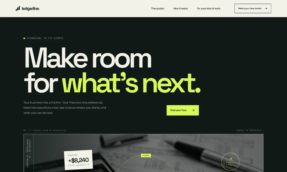 Accounting Software Website Template