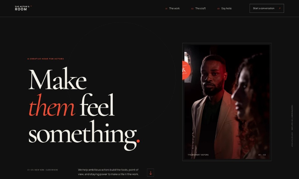 Actor Website Template