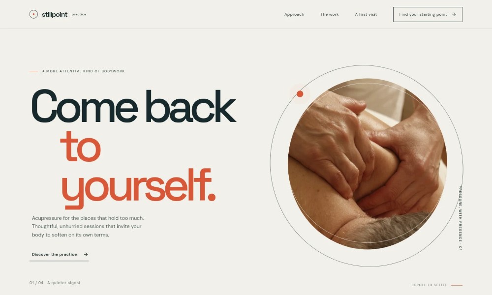 Acupressurist Website Template