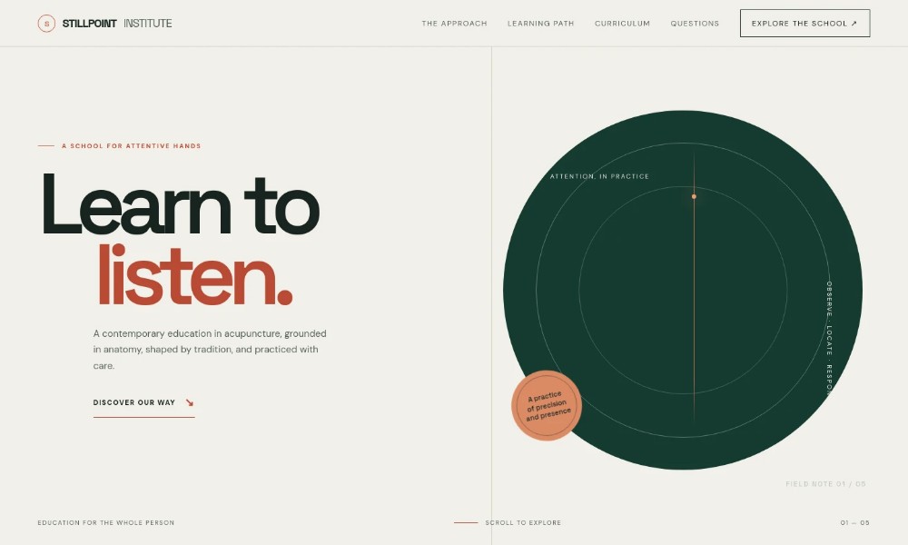 Acupuncture School Website Template