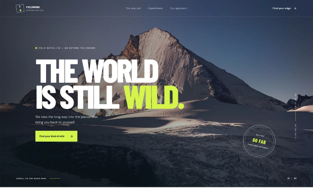 Adventure Website Template