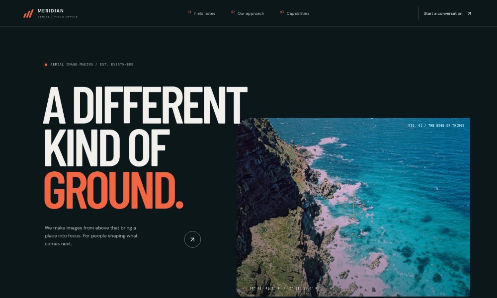 Aerial Photography Website Template