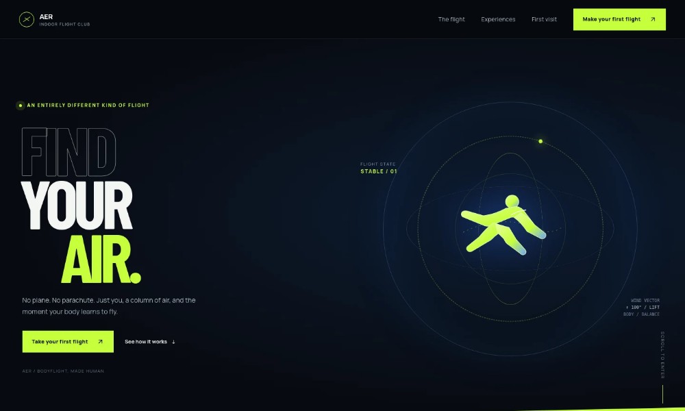 Aerial Sports Center Website Template