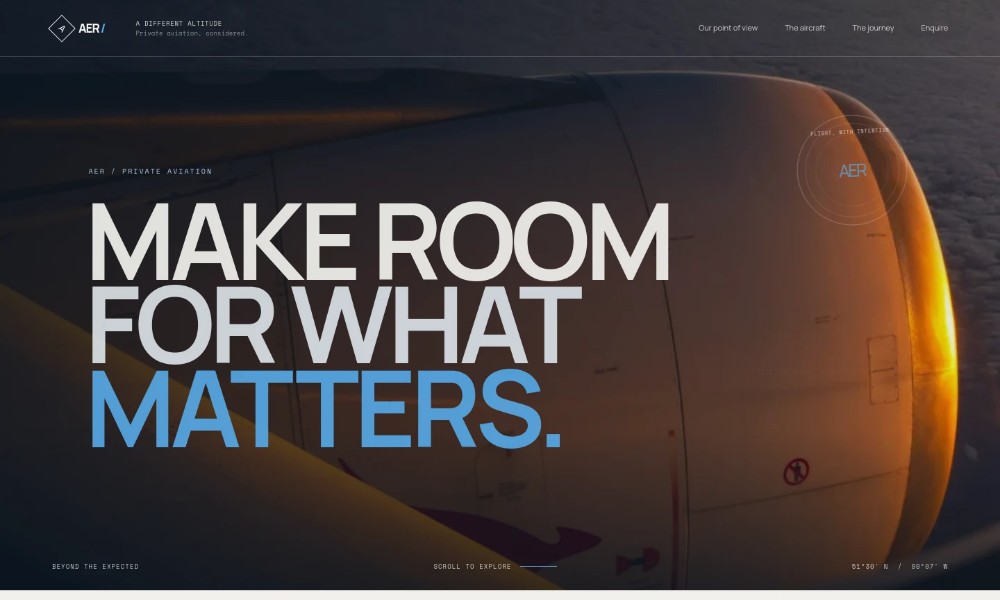 Aeroplane Website Template
