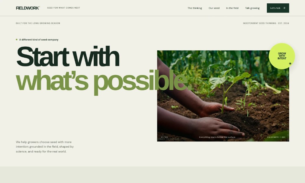 Agriculture Product Website Template