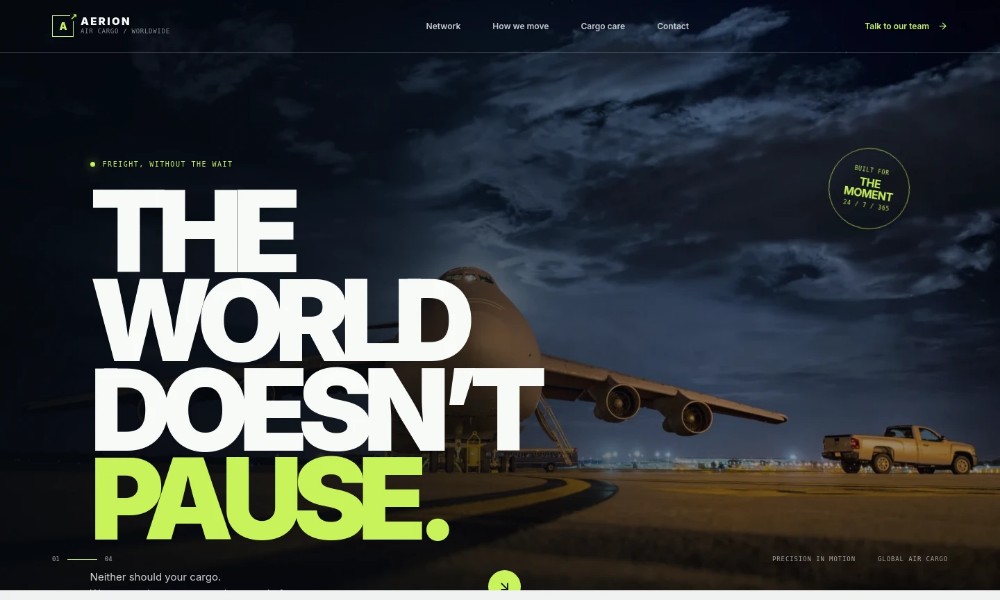 Air Cargo Website Template