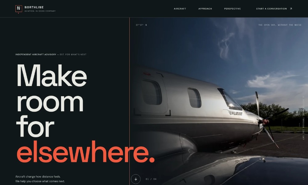 Aircraft Dealer Website Template