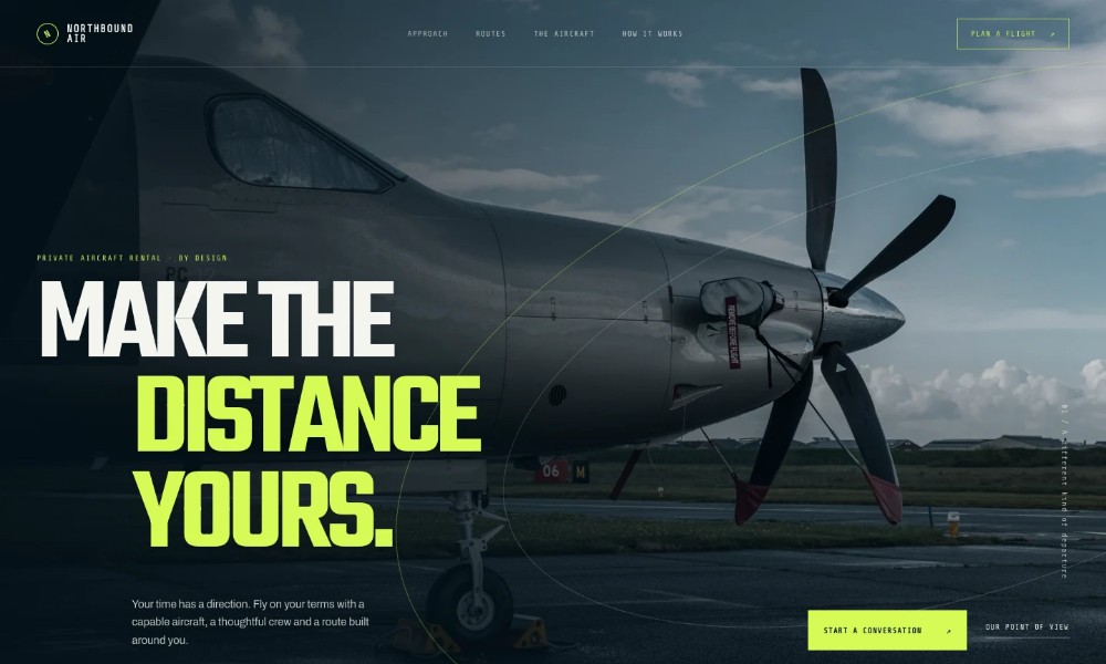 Aircraft Rental Service Website Template