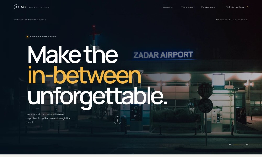 Airport Website Template