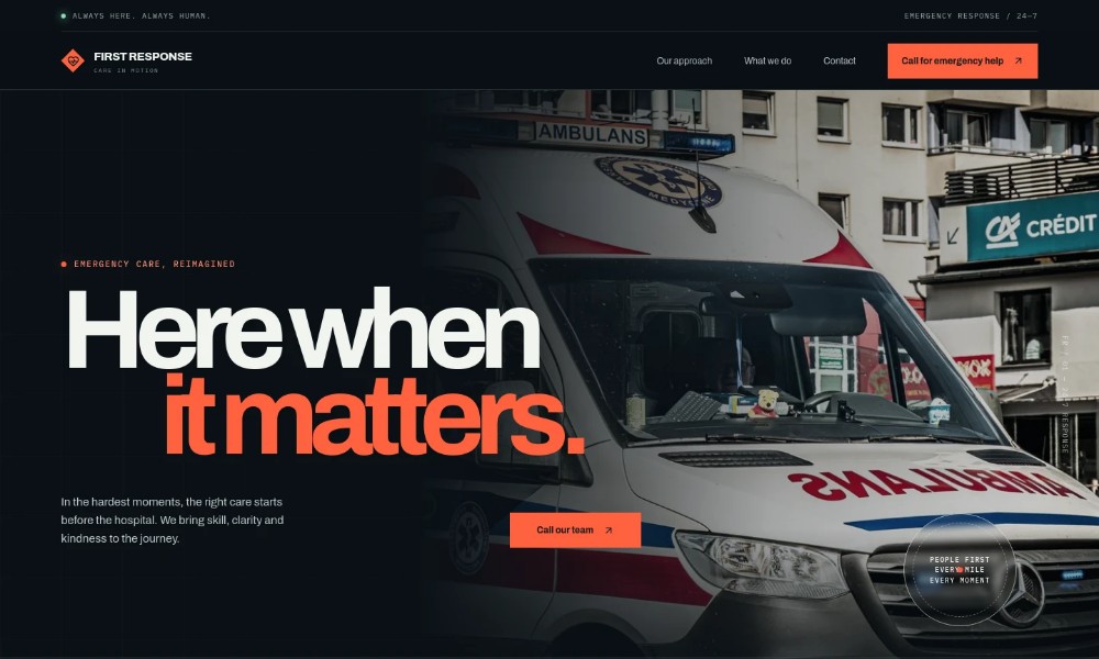 Ambulance Service Website Template