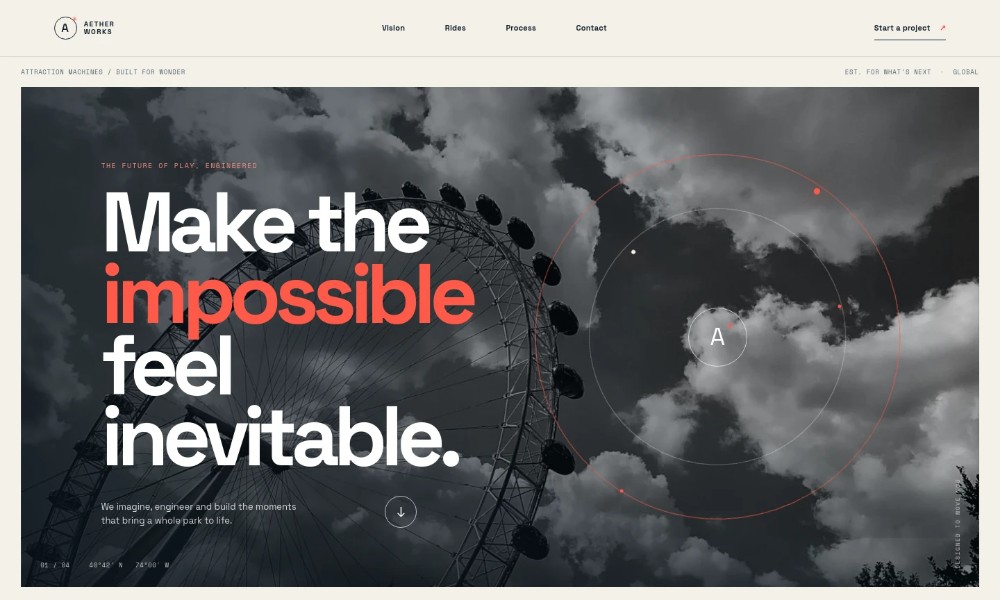 Amusement Ride Supplier Website Template