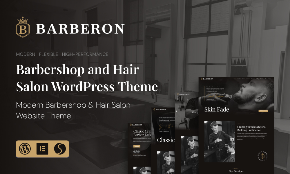 Barberon – Barbershop & Hair Salon WordPress Theme